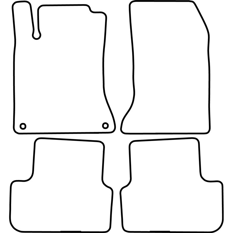 Set de tapis de sol sur mesure pour Mercedes Classe-B W246 2012-