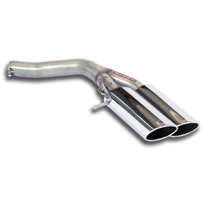 AUDI A6 C7 4G (Sedan + Avant) QUATTRO 3.0 BiTDI V6 (313 Hp) 2012 -> 2014 Rear pipe Right 100x75 (Muf
