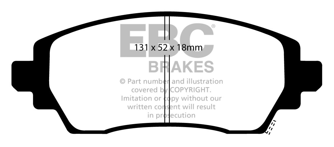 EBC Brakes VOLVO 240 1.8 82-84 Remblokken voorzijde greenstuff
