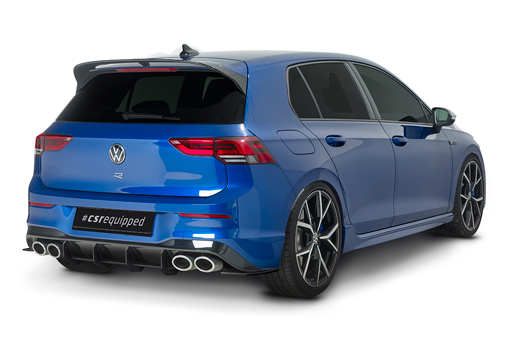 Diffuser Volkswagen Golf 8 R CSR Racing Mat Zwart