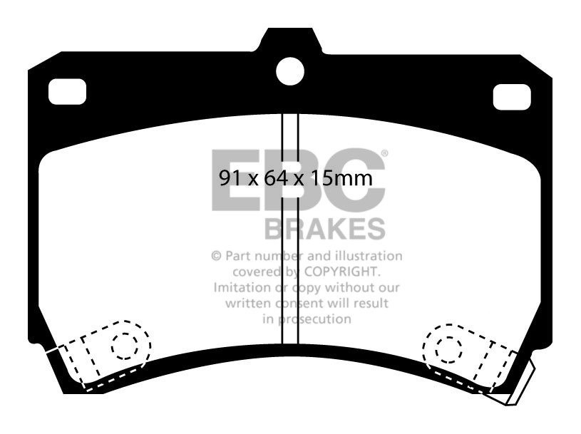 EBC Brakes MAZDA Familia 1.5 90-94 Remblokken voorzijde