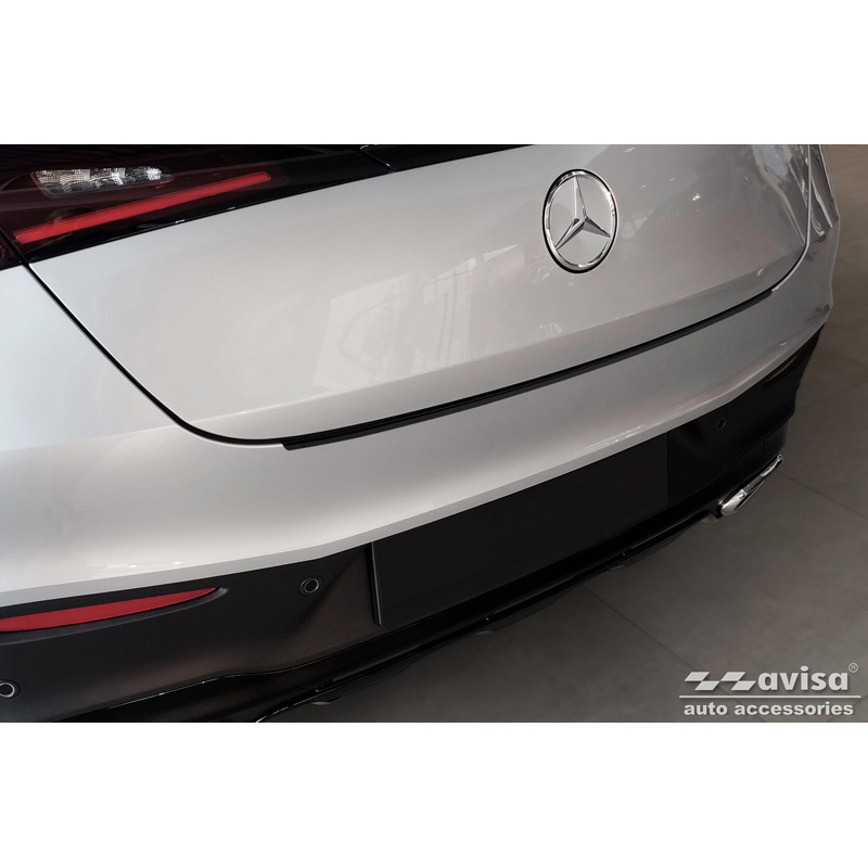Protection de seuil arrière inox noir sur mesure pour Mercedes GLC II Coupé (C254) 2023-