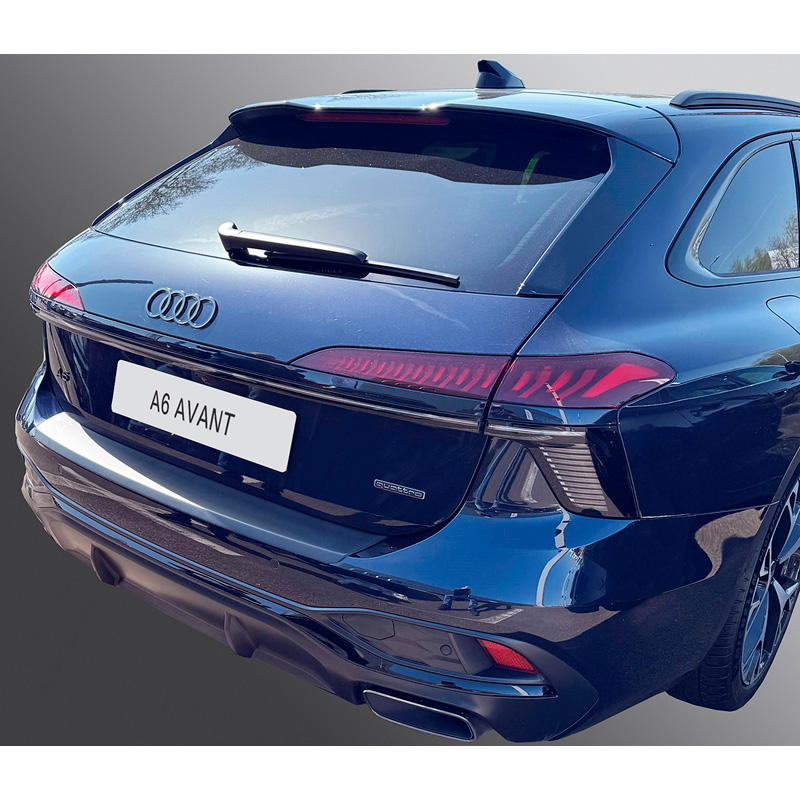 RGM Protection de seuil arrière (ABS) sur mesure pour Audi A6 Avant (S-Line/Sport/E-Hybrid/Edition 1) 2025- Noir