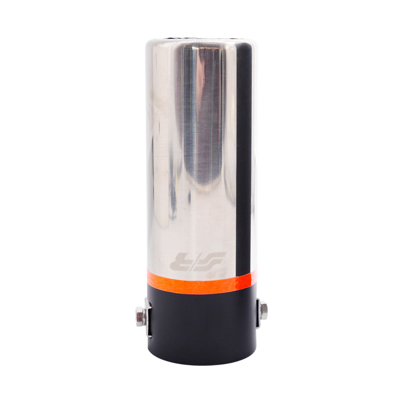 Simoni Racing Embout d'Échappement Rond Inox - Ø60xL170mm - Montage 37-57mm