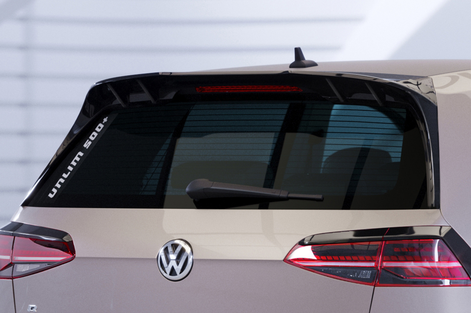 Spoiler VW Golf 7 (Typ AU) CSR Glans Zwart