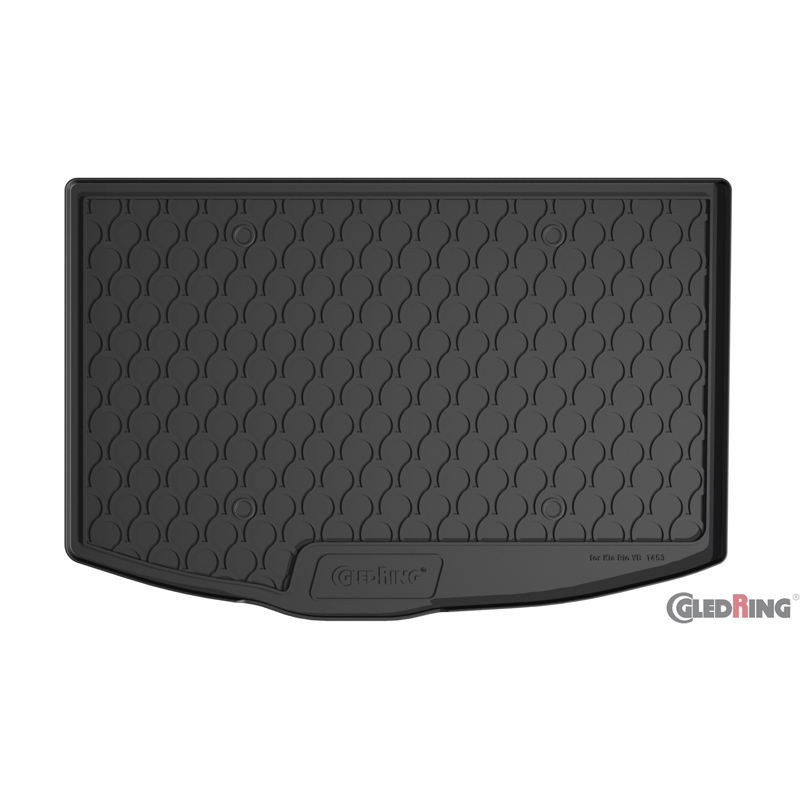 Coquille coffre-arrière Rubbasol (caoutchouc) sur mesure pour Kia Rio (YB) 5-portes 2017- (Sol en bas)