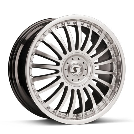 Velgen Schmidt CF-Line-1-dlg-Highglosszilver 9.5x20 5x120 ET30