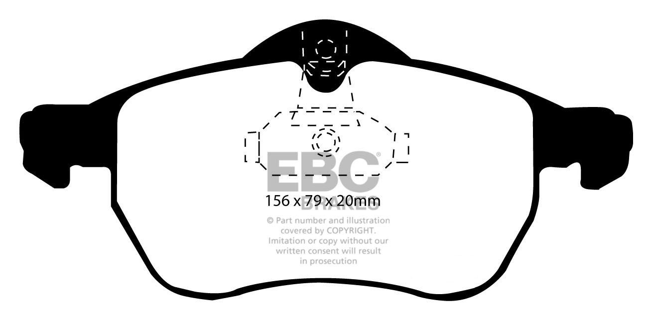 EBC Brakes VAUXHALL (OPEL) Astra 2.0 TD 98-2005 Remblokken voorz