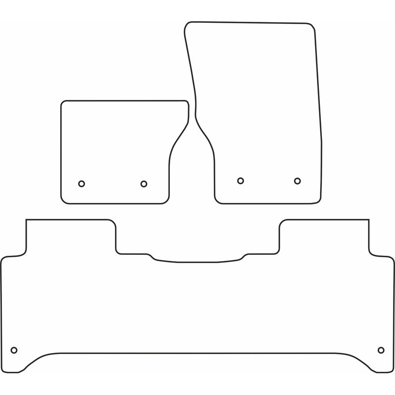 Set de tapis de sol en velours sur mesure pour Range Rover Voque 2013-