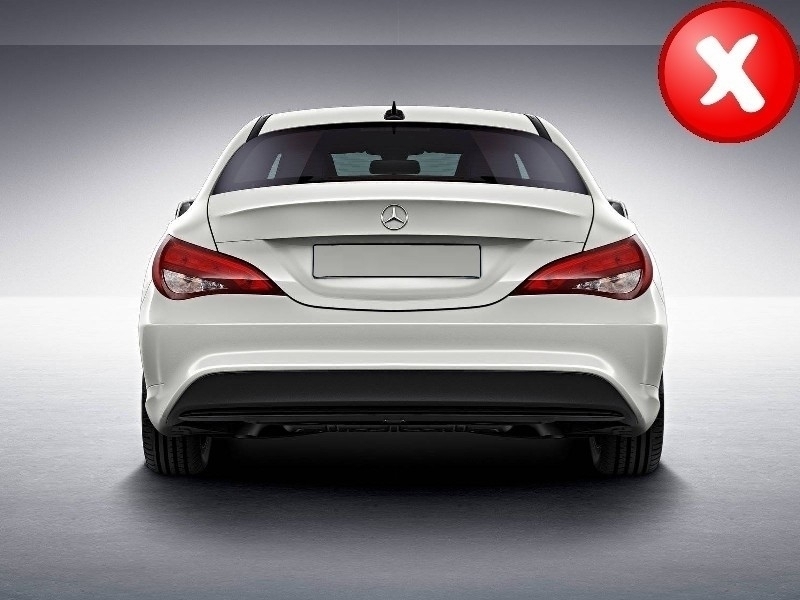 Diffusor Mercedes CLA W117 X117 Shooting Brake (2013-2018) Facelift CLA45 Look
