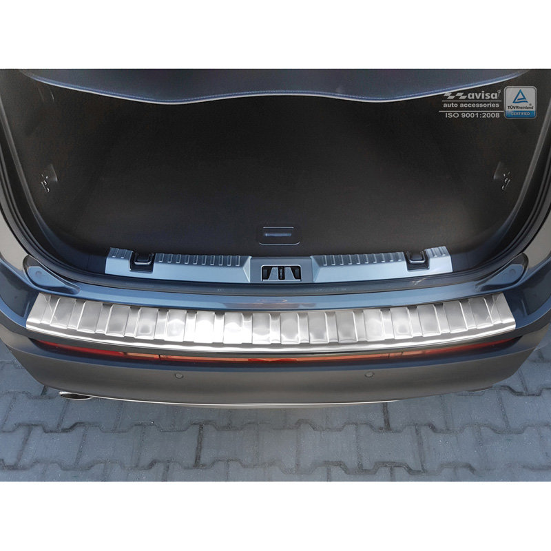 Protection de seuil arrière inox sur mesure pour Ford Edge 2014-2018 'Ribs'