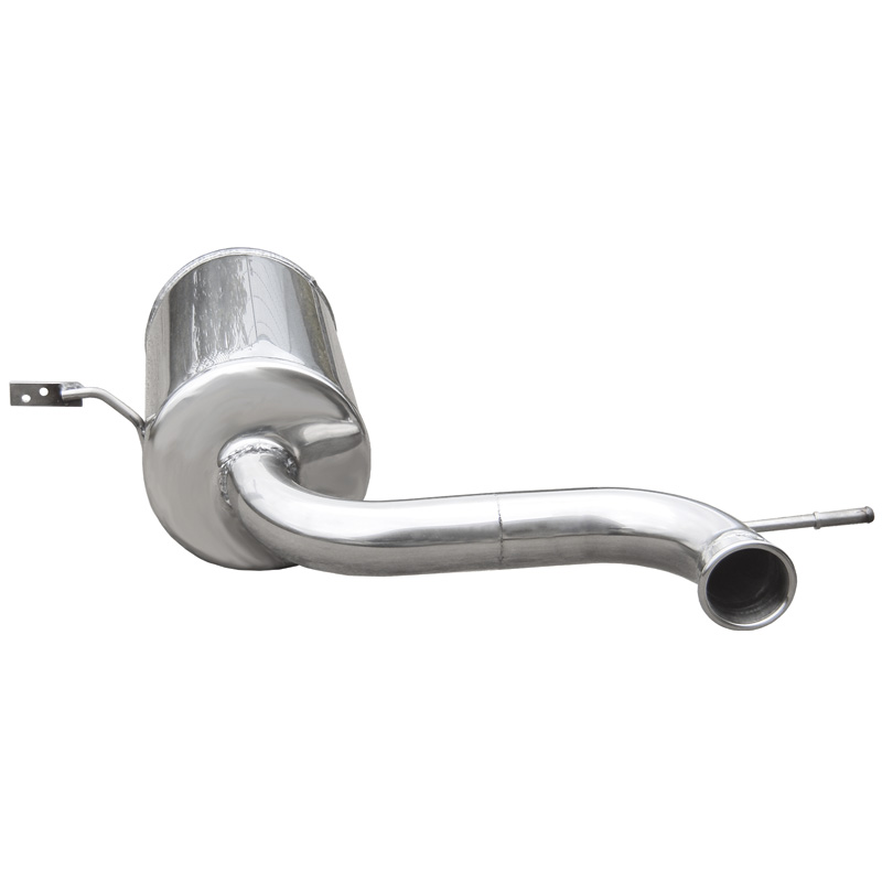 100% Inox Échappement Sport 'Central' sur mesure pour Renault Megane III RS 2.0T (250cv) 2010- (Ø63,5mm)