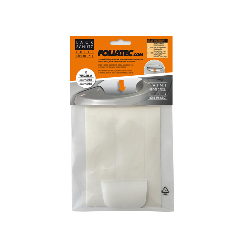 Foliatec LACK protection de peinture set poignées de portes pliage - 4 pièces