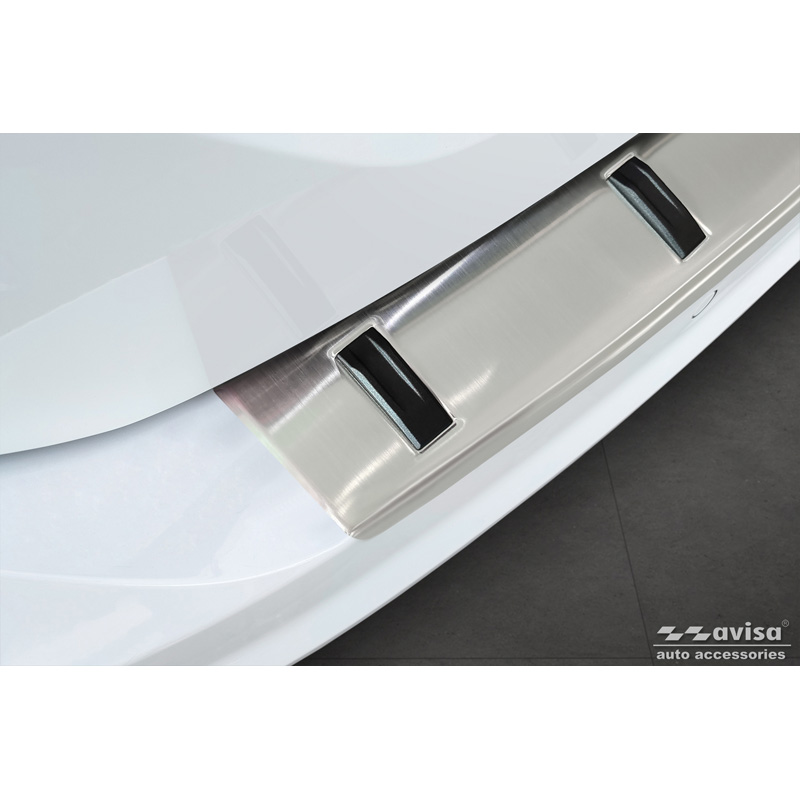 Avisa Protection de seuil arrière inox sur mesure pour Volkswagen Touran III 2015- incl. R-Line 'STRONG EDITION'