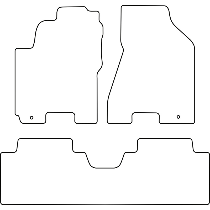 Set de tapis de sol sur mesure pour Kia Sportage 2004-2010 (3-pièces)