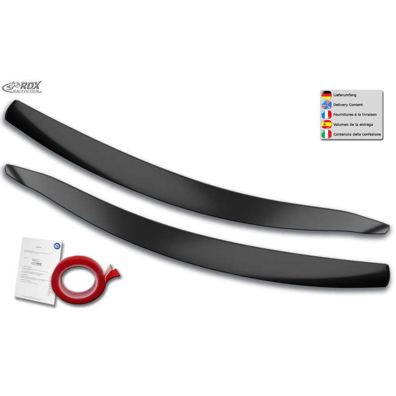 Spoilers de phares sur mesure pour Ford Focus IV Hatchback/Wagon/Sedan 2018-2022 (ABS)