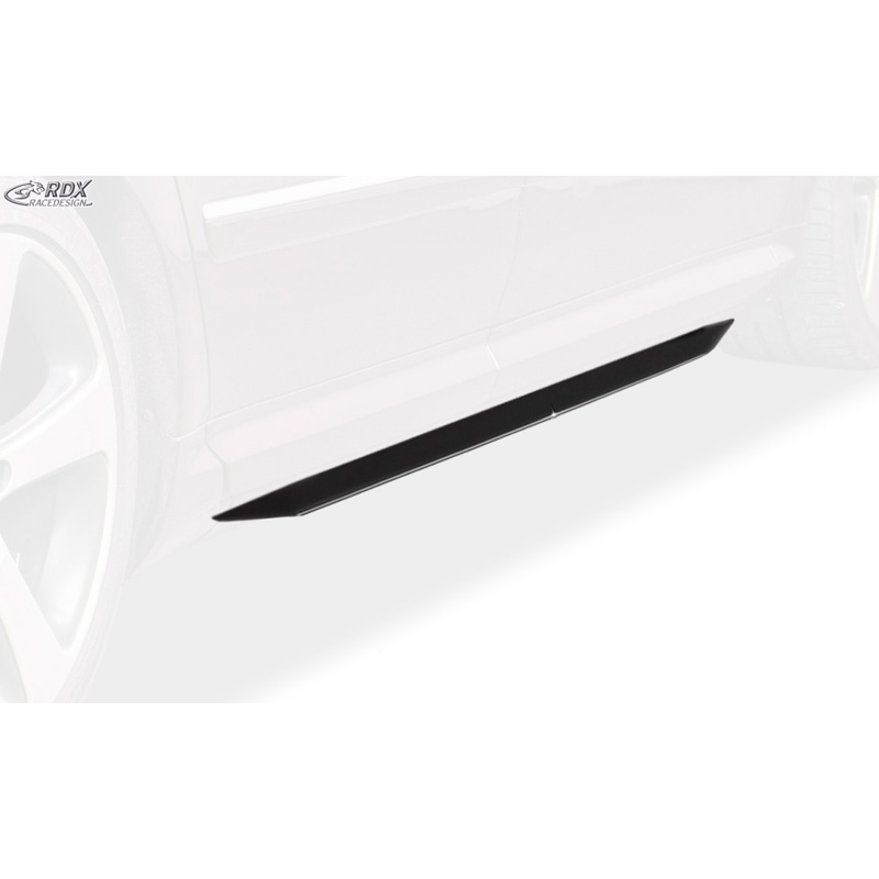 Jupes latérales 'Slim' sur mesure pour Audi A8 D3 2003-2009 (ABS noir luisant)