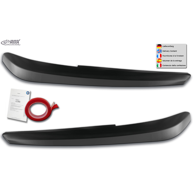 Spoilers de phares sur mesure pour Audi Q3 (F3) incl. Sportback 2019- (ABS)