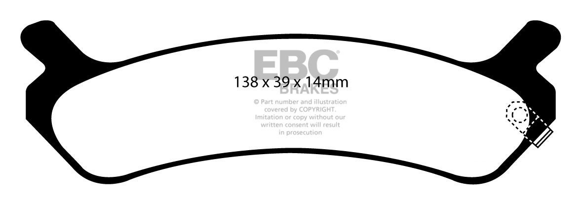 EBC Brakes HYUNDAI Sonata 3.0 94-96 Remblokken achterzijde