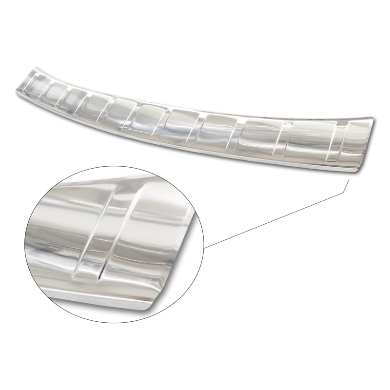 Protection de seuil arrière inox sur mesure pour Smart ForFour (W453) 2014-2020 & FL 2020- incl. EQ 'Ribs'