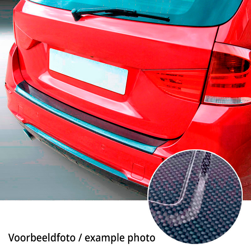 Protection de seuil arrière (ABS) sur mesure pour Kia EV3 2024- Aspect carbone