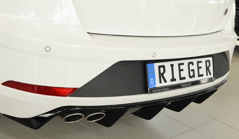 Achterbumper Diffusor Seat Leon FR 5F Rieger Glossy Black