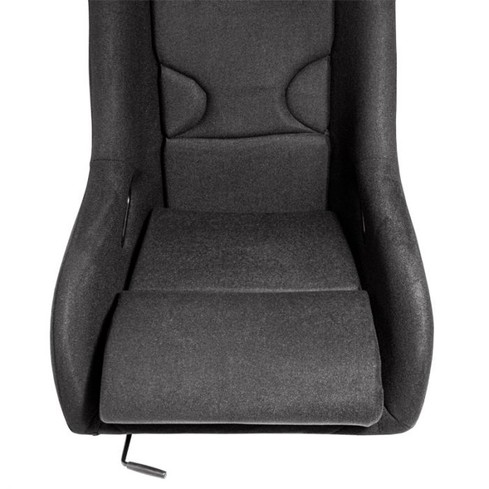 Siège baquet 'RR' - Noir - Dossier fixe en polyester - incl. glissières