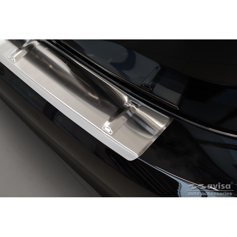 Protection de seuil arrière inox sur mesure pour Honda Civic XI HB 2022- 'Ribs'