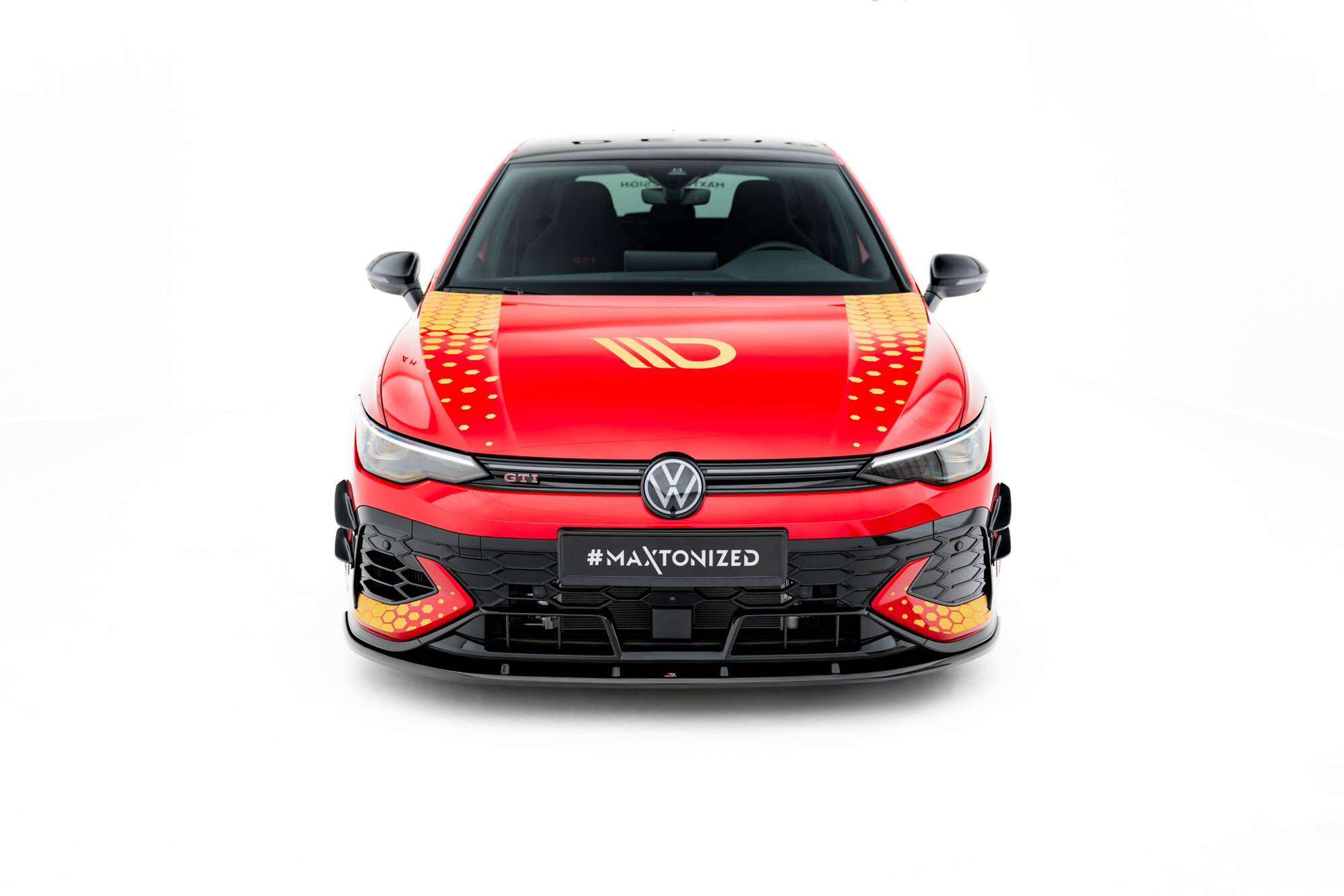 Bodykit V.2 Volkswagen Golf 8 GTI Clubsport Maxton Glanzend Zwart