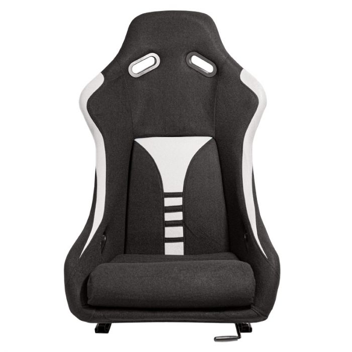 Siège baquet 'RT' - Noir/Gris - Dossier fixe en polyester - incl. glissières