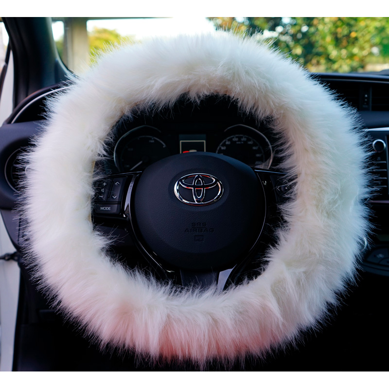 Simoni Racing Couvre-Volant Fluffy Fur - Blanc - 37-39cm