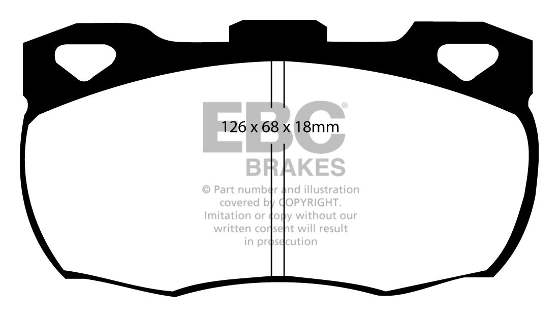 EBC Brakes LAND ROVER 110/130 2.5 TD 86-90 Remblokken voorzijde