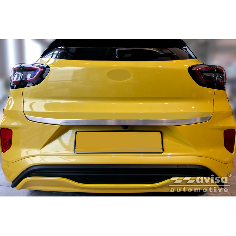 Avisa Revêtement d'habillage du hayon du coffre inox brossé sur mesure pour Ford Puma 2019-