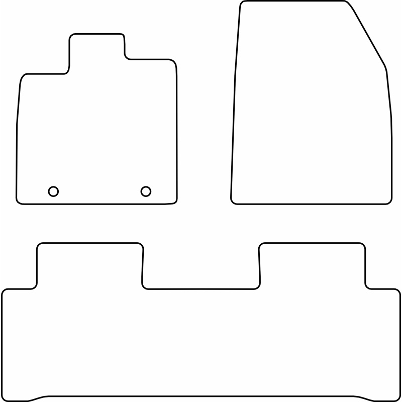 Set de tapis de sol en velours sur mesure pour BYD Atto 2 2024-