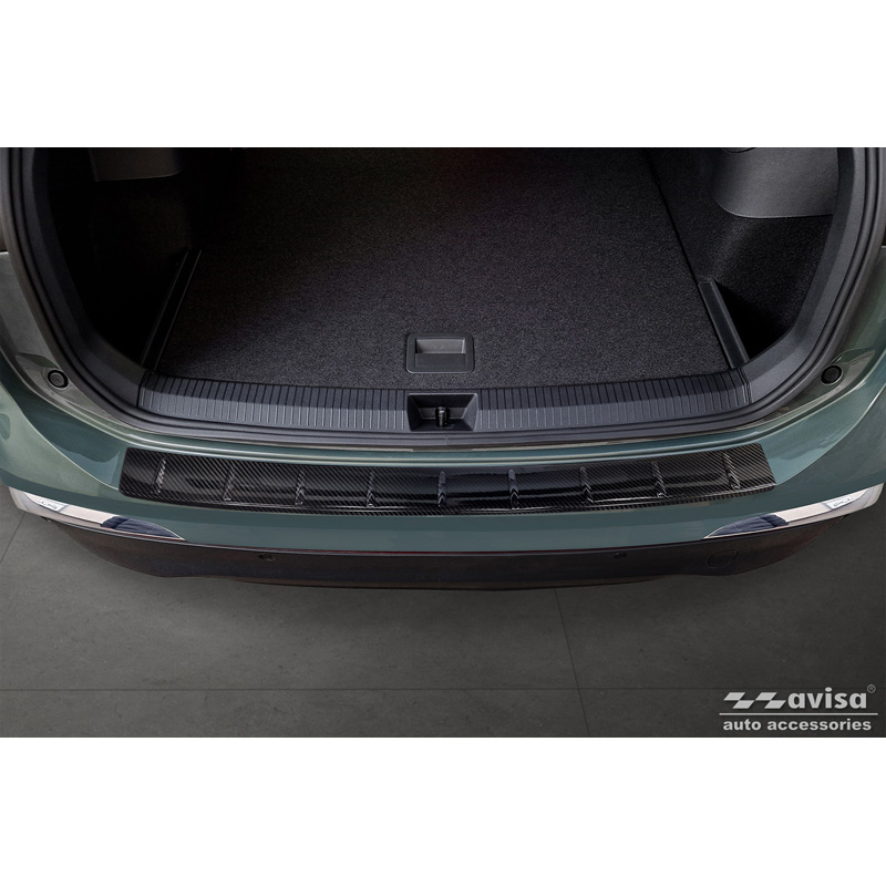 Protection de seuil arrière carboné 3D sur mesure pour Volkswagen Tiguan III (CT1) 2024- 'Ribs'