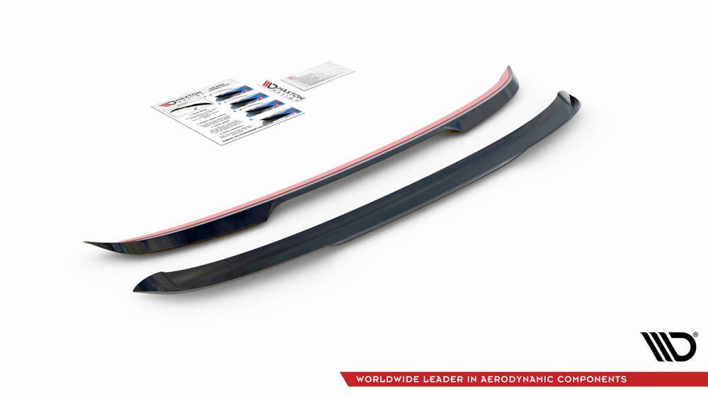 Spoiler Volkswagen Golf 8 GTI / R-line Maxton Glans Zwart