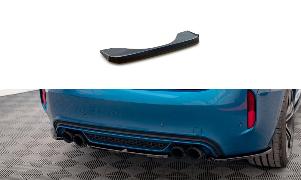 Diffuser passend voor BMW X6M F86 Maxton Glans Zwart