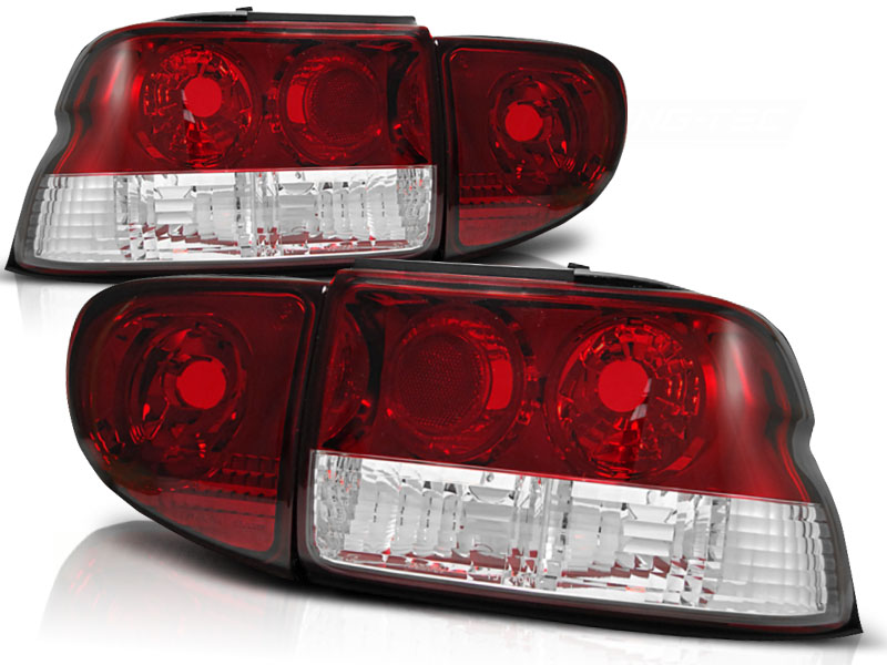 Feux arriere Ford Escort MK6/7 95- rouges/chrome