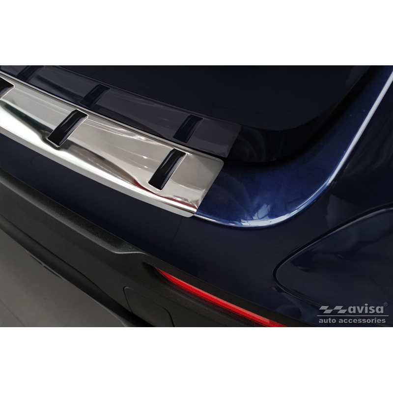 Protection de seuil arrière inox sur mesure pour Mercedes GLC (X253) 2015-2019 & Facelift 2019- 'STRONG EDITION'