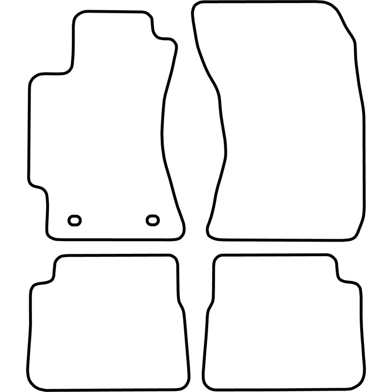 Set de tapis de sol en velours sur mesure pour Subaru Forester 2008-2013
