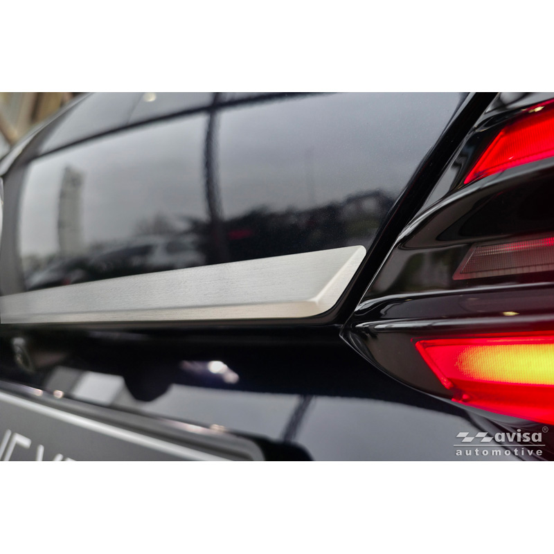 Avisa Revêtement d'habillage du hayon du coffre inox brossé sur mesure pour BMW X5 IV (G05) M-Sport 2018-2023 & Facelift 2023-