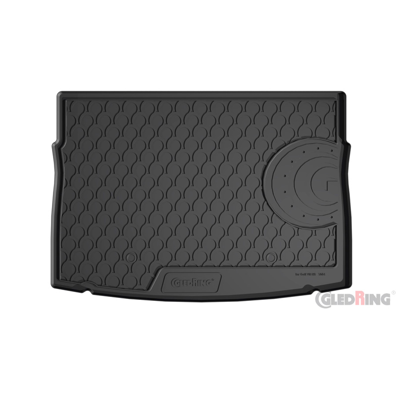 Coquille coffre-arrière Rubbasol (caoutchouc) sur mesure pour Volkswagen Golf VII HB 3/5-portes 2012-2019 incl. e-Golf (Sol en haut variable)