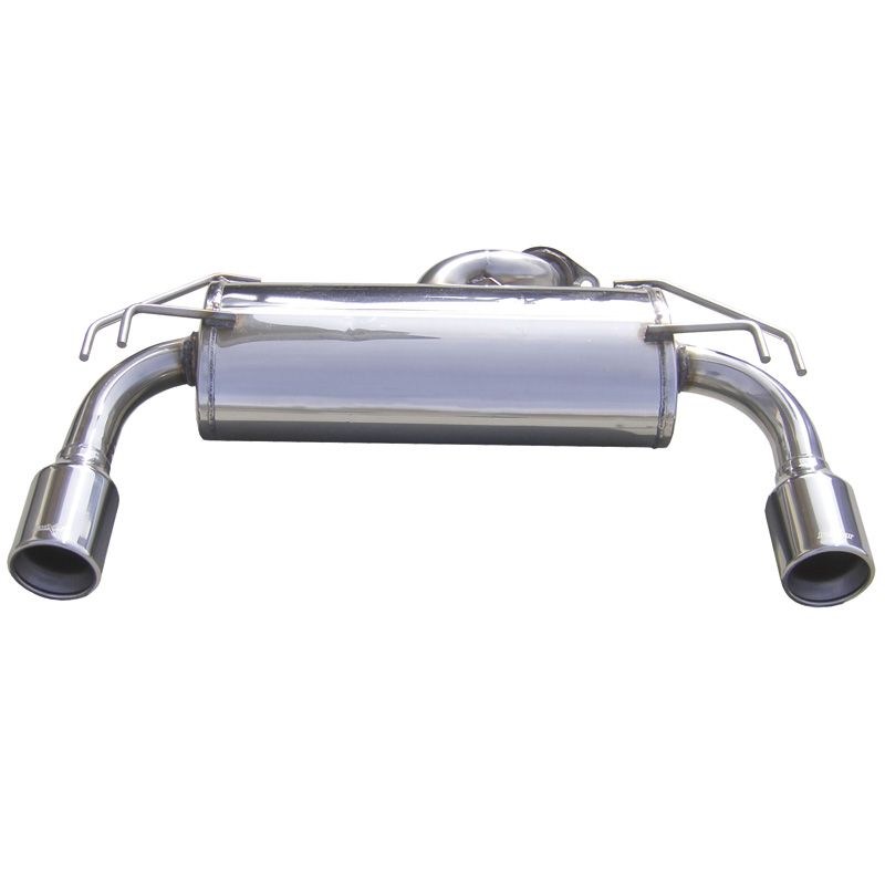 100% Inox Échappement Double sur mesure pour Mitsubishi Lancer Evo X 2.0T (295cv) 2008- Droite/Gauche 102mm