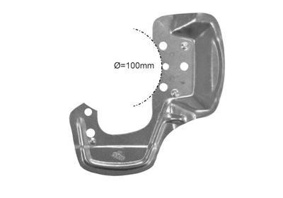 stofschild, 100mm, links Opel Corsa B, 1993-2000