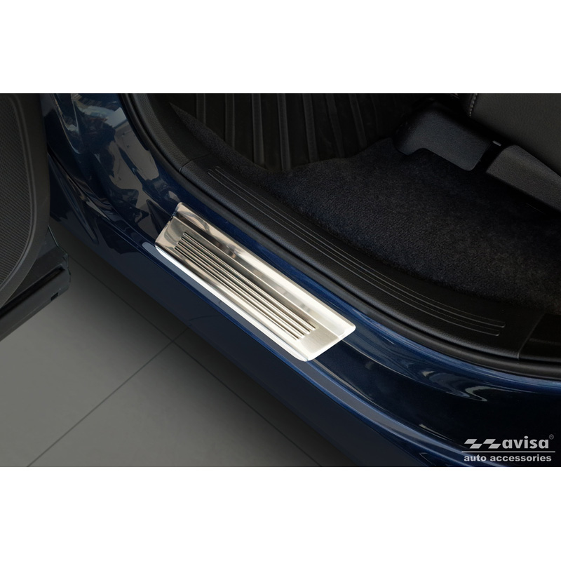 Seuils de portes inoxydable sur mesure pour Honda CR-V VI (RS_) 2023- 'Lines' - 4-pièces