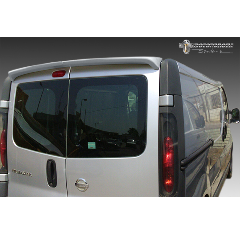 Becquet de toit sur mesure pour Nissan Primastar/NV300 & Opel Vivaro & Renault Trafic & Fiat Talento (Modèles avec portes arrières) (PU)