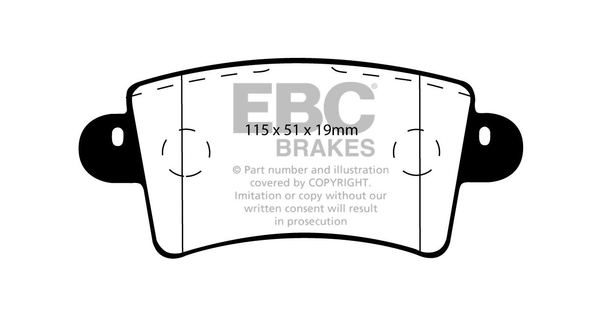 EBC Brakes RENAULT BEDRIJFSWAGEN Master 2.5 TD 2001-2010 Remblok