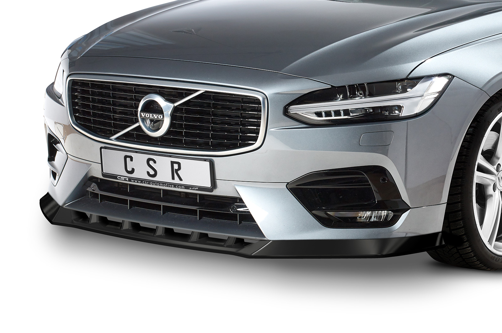 Voorspoiler Volvo S90 CSR glans Zwart