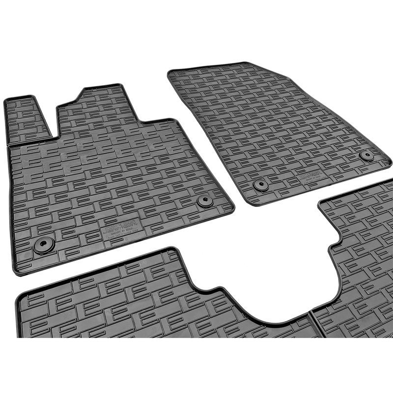 Set tapis de caoutchouc sur mesure pour Smart #1 EV 2022- & #3 EV 2023- (4-pièces + points de fixage)