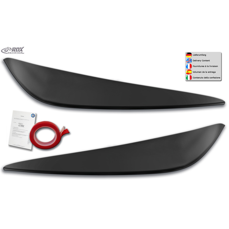 Spoilers de phares sur mesure pour BMW Série 1 (F40) 2019- (ABS)